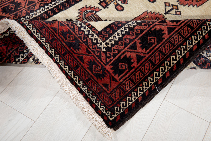 6' 5" x 3' 3" Excellent Hand-Knotted Vintage Fine Tribal Rug - Yasi & Fara 