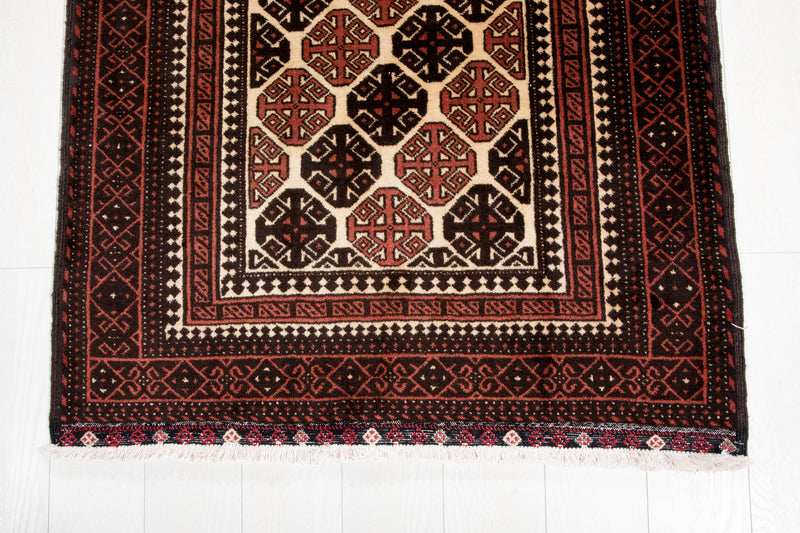 6' 3" x 3' 3" Excellent Hand-Knotted Vintage Fine Tribal Rug - Yasi & Fara 