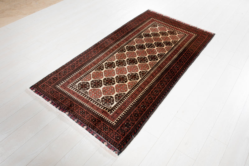 6' 3" x 3' 3" Excellent Hand-Knotted Vintage Fine Tribal Rug - Yasi & Fara 