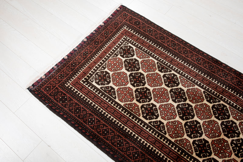 6' 3" x 3' 3" Excellent Hand-Knotted Vintage Fine Tribal Rug - Yasi & Fara 