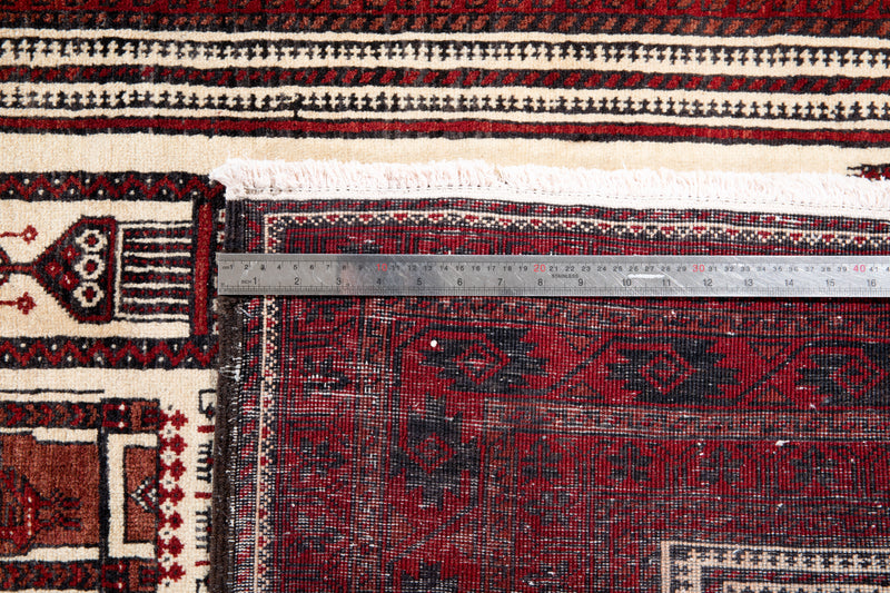 6' 10" x 3' 11" Excellent Hand-Knotted Vintage Collectible Fine Tribal Rug - Yasi & Fara 