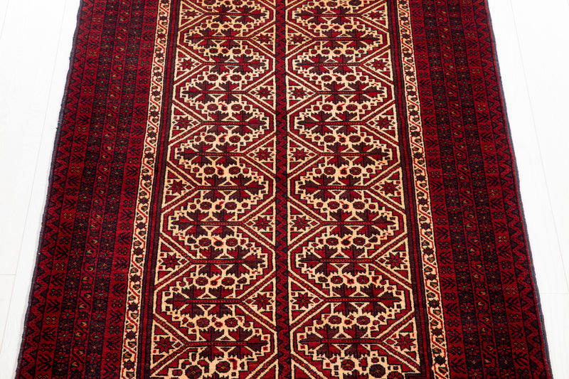 6' 5" x 3' 6" Excellent Hand-Knotted Collectible Fine Vintage Tribal Rug - Yasi & Fara 