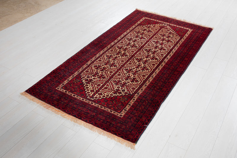 6' 5" x 3' 6" Excellent Hand-Knotted Collectible Fine Vintage Tribal Rug - Yasi & Fara 