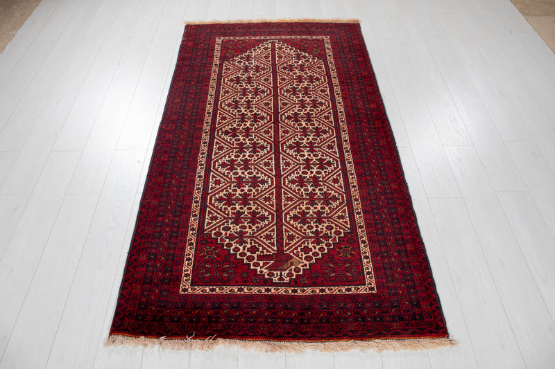 6' 5" x 3' 6" Excellent Hand-Knotted Collectible Fine Vintage Tribal Rug - Yasi & Fara 