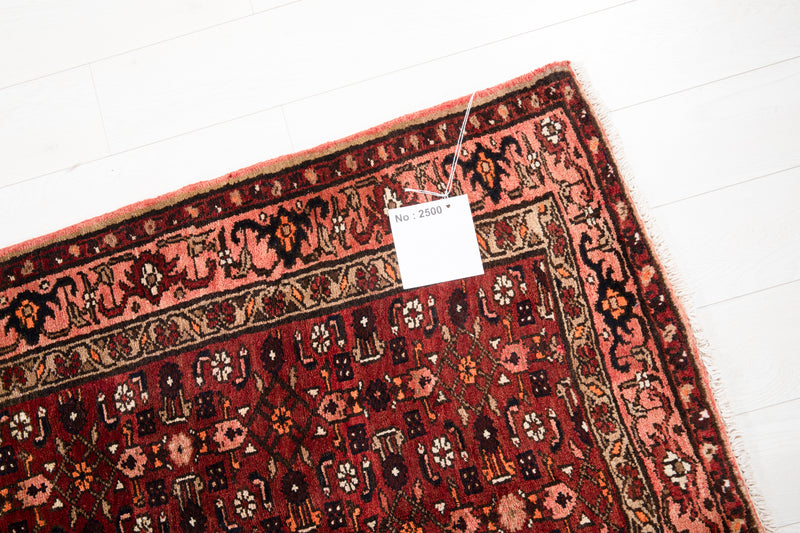 13' 7" x 3' 6" Excellent Hand-Knotted Vintage Tribal Runner Rug - Yasi & Fara 