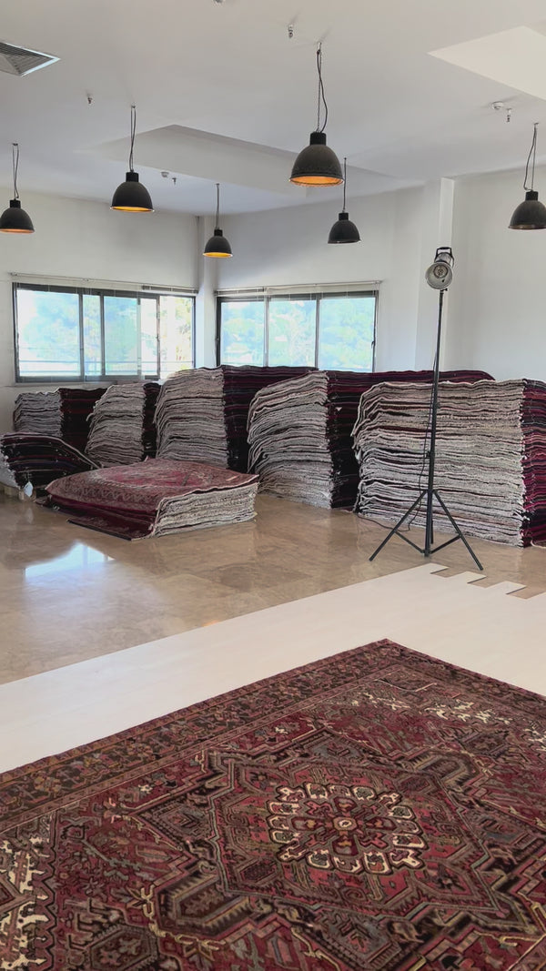 9' 4" x 6' 7" Excellent Hand-Knotted Collectible Antique Tribal Area Rug