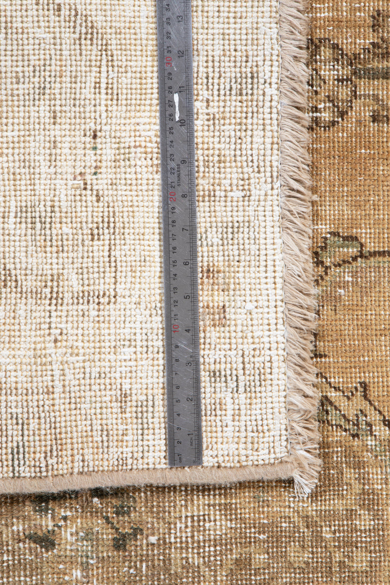 10' 10" x 7' 3" Excellent Hand-Knotted Antique Faded Area Rug - Yasi & Fara 