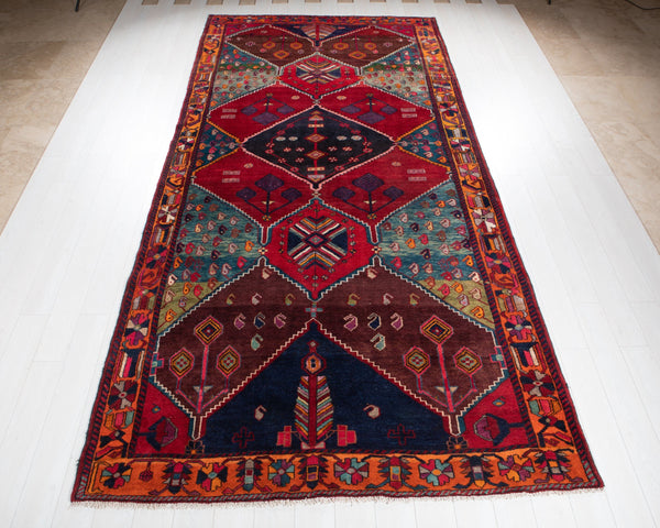 13' x 6' 4" Excellent Hand-Knotted Antique Collectible Mansion Size Hallway Rug - Yasi & Fara 