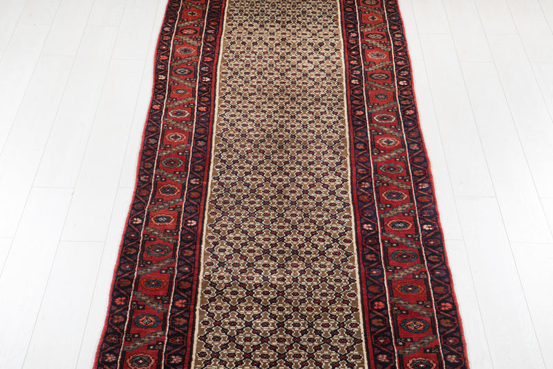 16' 2" x 3' 5" Excellent Hand-Knotted Brown Tribal Long Runner Rug - Yasi & Fara 