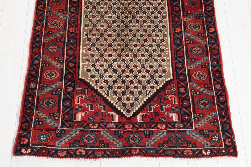 16' 2" x 3' 5" Excellent Hand-Knotted Brown Tribal Long Runner Rug - Yasi & Fara 