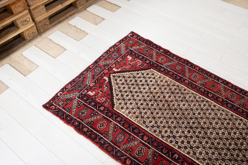 16' 2" x 3' 5" Excellent Hand-Knotted Brown Tribal Long Runner Rug - Yasi & Fara 