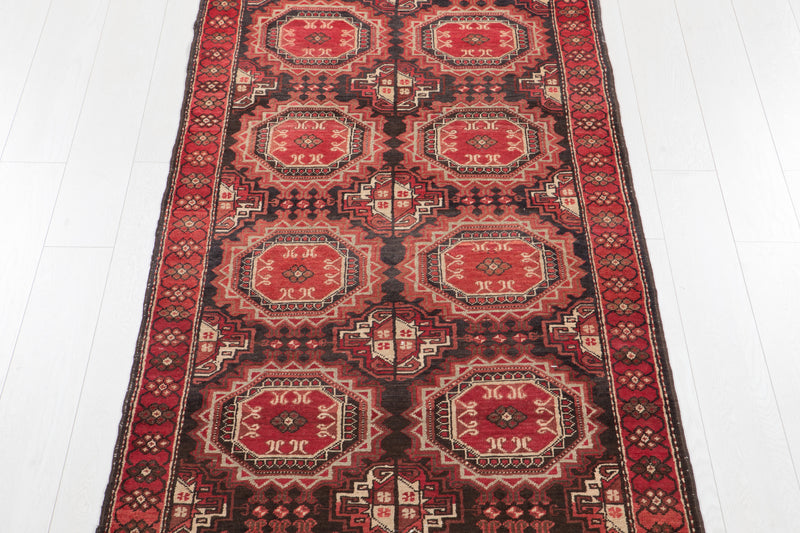 10' 3" x 3' 5" Excellent Hand-Knotted Antique Tribal Runner Rug - Yasi & Fara 