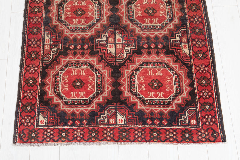 10' 3" x 3' 5" Excellent Hand-Knotted Antique Tribal Runner Rug - Yasi & Fara 