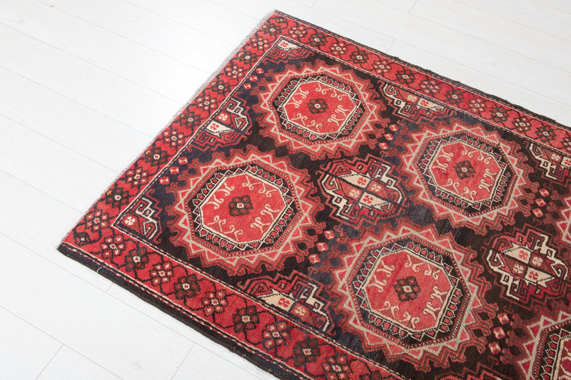 10' 3" x 3' 5" Excellent Hand-Knotted Antique Tribal Runner Rug - Yasi & Fara 