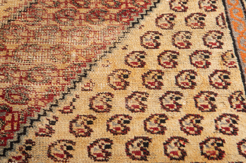 5' 10" x 3' 6" Excellent Hand-Knotted Distressed Antique Rug - Yasi & Fara 