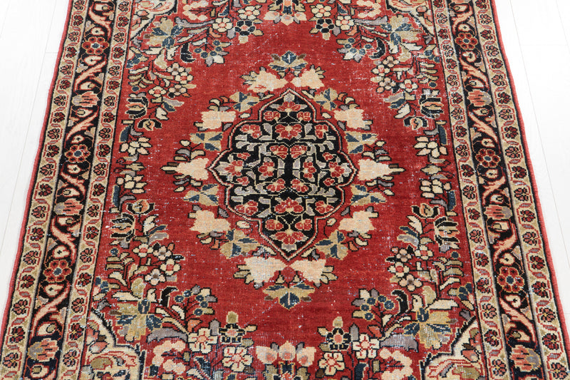 7' x 4' 6" Excellent Hand-Knotted Antique Collectible Antique Tribal Rug - Yasi & Fara 