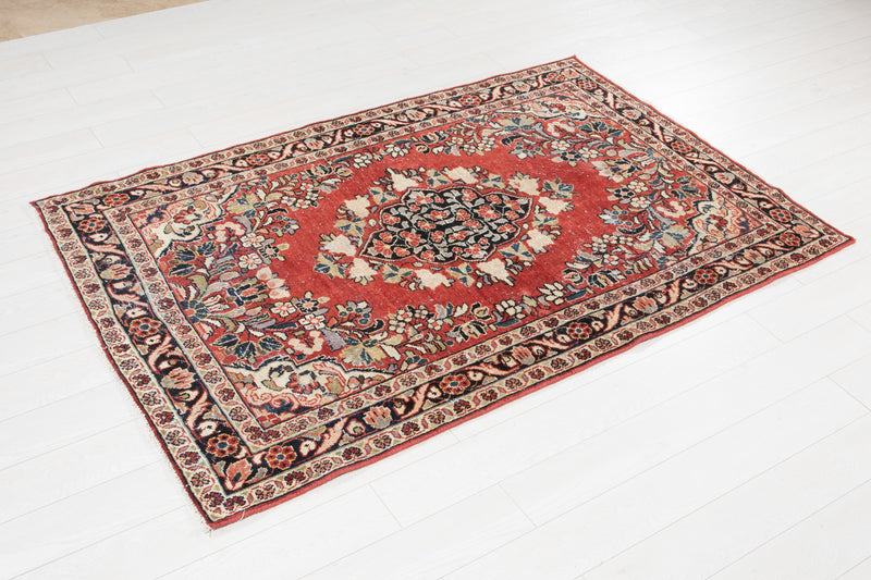 7' x 4' 6" Excellent Hand-Knotted Antique Collectible Antique Tribal Rug - Yasi & Fara 