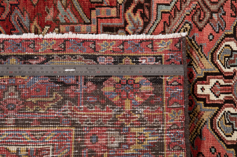 9' 4" x 6' 7" Excellent Hand-Knotted Antique Collectible Geometric Tribal Area Rug - Yasi & Fara 