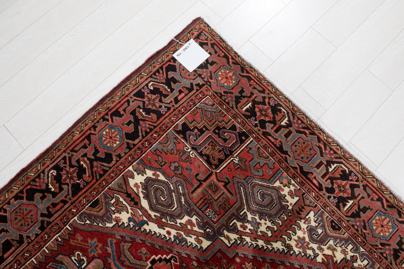 9' 9" x 6' 11" Excellent Hand-Knotted Vintage Geometric Collectible Tribal Area Rug - Yasi & Fara 