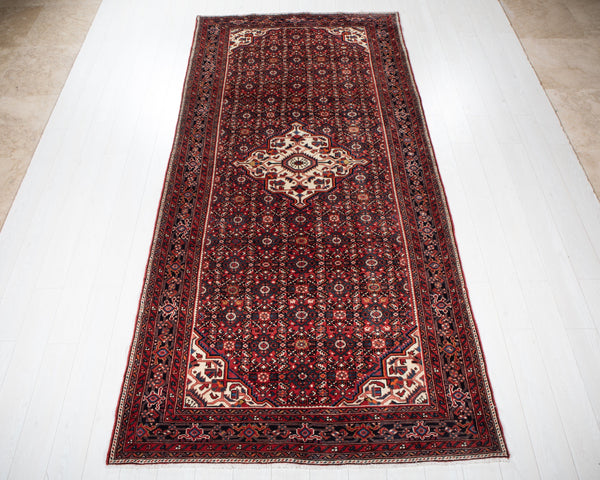 10' 8" x 5' Excellent Hand-Knotted Vintage Tribal Rug - Yasi & Fara 