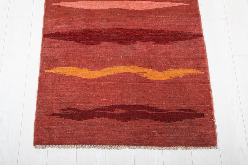 12' 4" x 3' 1" Excellent Hand-Knotted Vintage Tribal Runner Rug - Yasi & Fara 