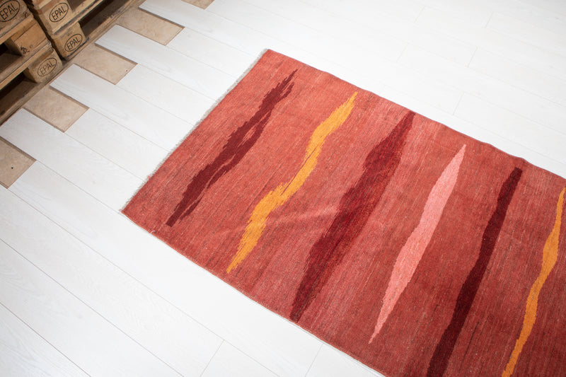 12' 4" x 3' 1" Excellent Hand-Knotted Vintage Tribal Runner Rug - Yasi & Fara 