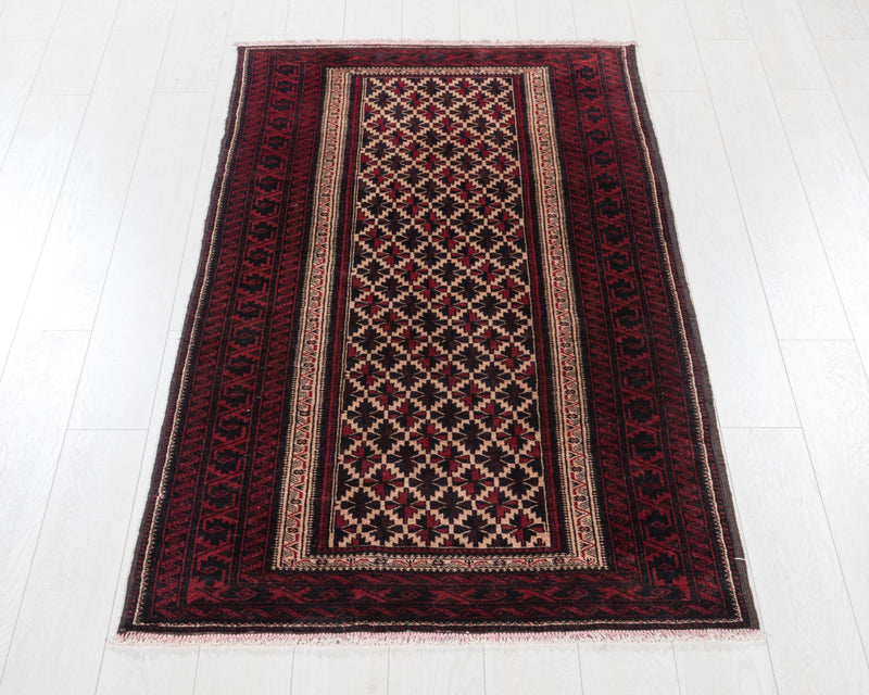  6' 4" x 3' 3" Excellent Hand-Knotted Vintage Tribal Rug, , Yasi & Fara , Yasi & Fara 