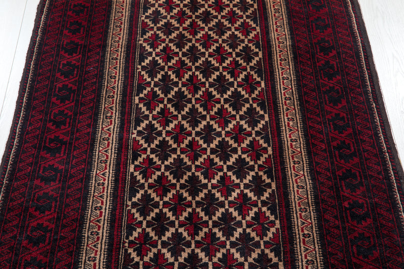  6' 4" x 3' 3" Excellent Hand-Knotted Vintage Tribal Rug, , Yasi & Fara , Yasi & Fara 