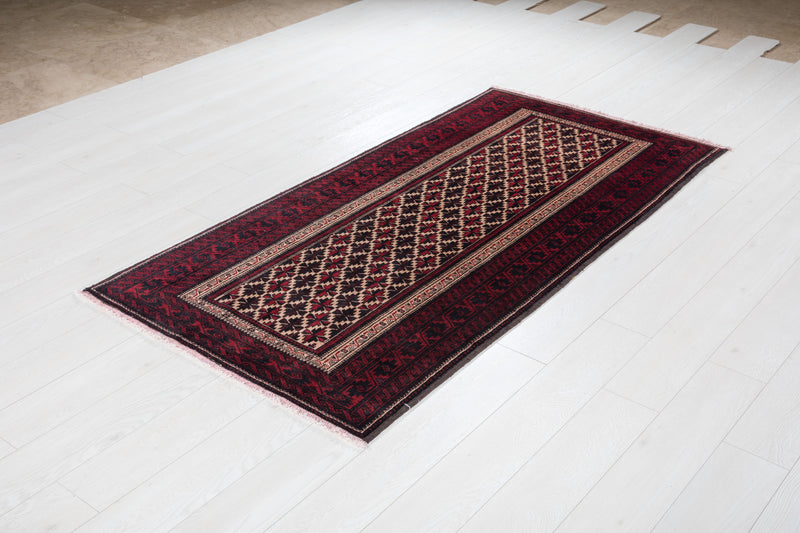  6' 4" x 3' 3" Excellent Hand-Knotted Vintage Tribal Rug, , Yasi & Fara , Yasi & Fara 