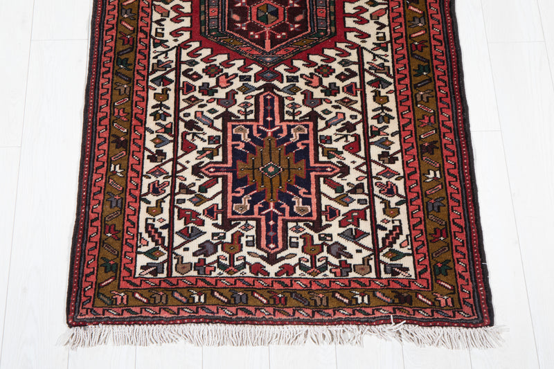 10' 4" x 3' 1" Excellent Hand-Knotted Vintage Tribal Runner Rug - Yasi & Fara 