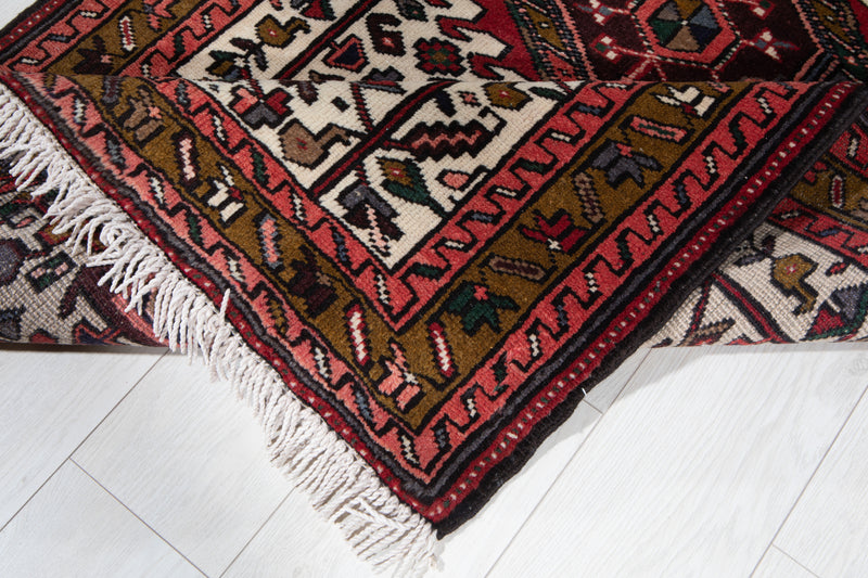 10' 4" x 3' 1" Excellent Hand-Knotted Vintage Tribal Runner Rug - Yasi & Fara 