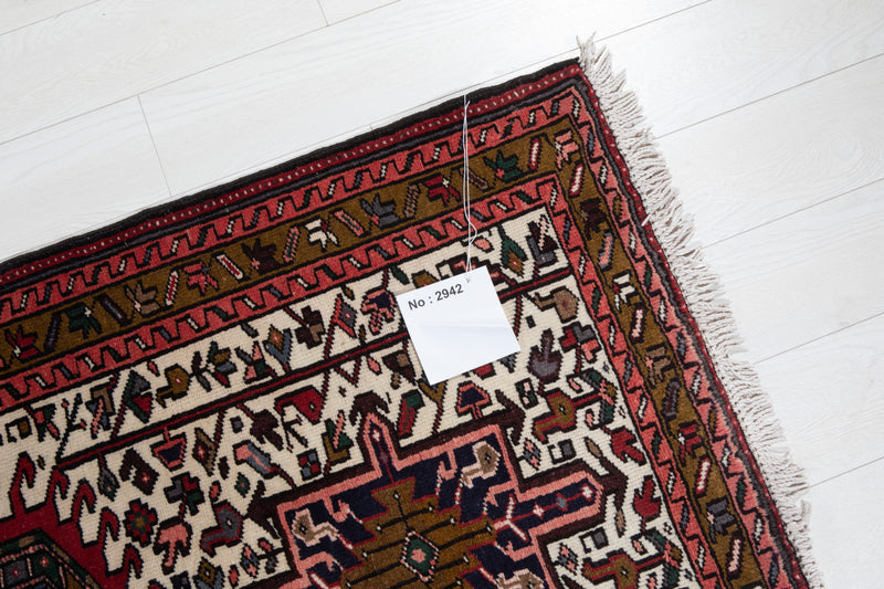 10' 4" x 3' 1" Excellent Hand-Knotted Vintage Tribal Runner Rug - Yasi & Fara 