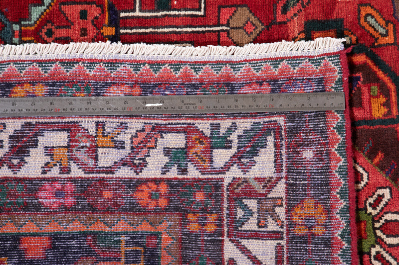10' 3" x 5' 4" Excellent Hand-Knotted Vintage Red Tribal Rug - Yasi & Fara 