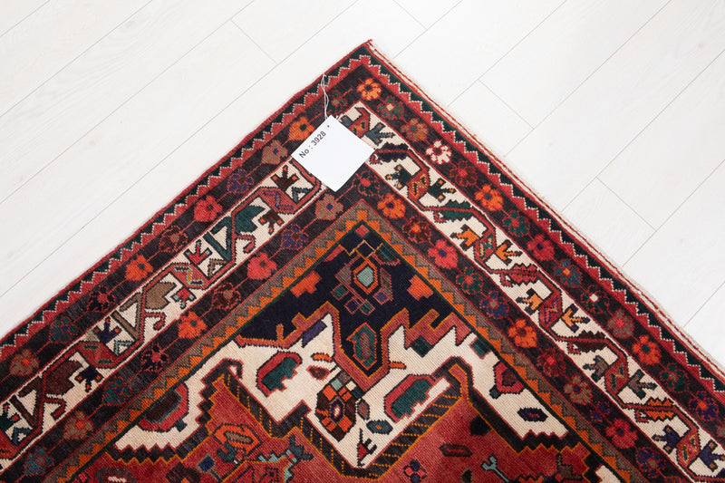 10' 3" x 5' 4" Excellent Hand-Knotted Vintage Red Tribal Rug - Yasi & Fara 