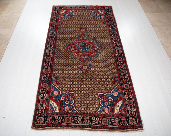 10' 5" x 5' 1" Excellent Hand-Knotted Vintage Tribal Rug - Yasi & Fara 
