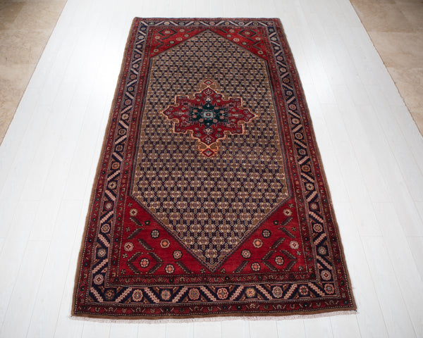 9' 11" x 5' 2" Excellent Hand-Knotted Vintage Tribal Rug - Yasi & Fara 