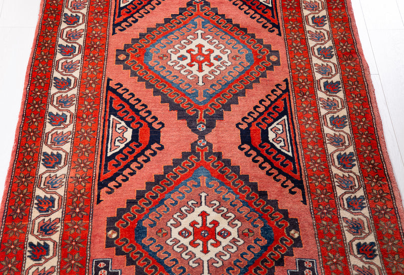  RESERVED -  10' 4" x 4' 2" Excellent Hand-Knotted Vintage Wide Runner Rug, , Boho Rug Discount by Yasi & Fara, Boho Rug Discount by Yasi & Fara