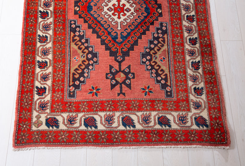  RESERVED -  10' 4" x 4' 2" Excellent Hand-Knotted Vintage Wide Runner Rug, , Boho Rug Discount by Yasi & Fara, Boho Rug Discount by Yasi & Fara