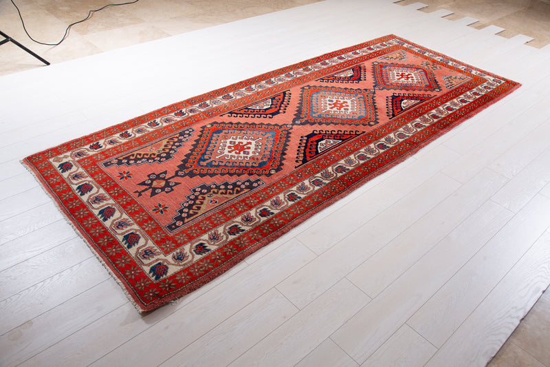  RESERVED -  10' 4" x 4' 2" Excellent Hand-Knotted Vintage Wide Runner Rug, , Boho Rug Discount by Yasi & Fara, Boho Rug Discount by Yasi & Fara