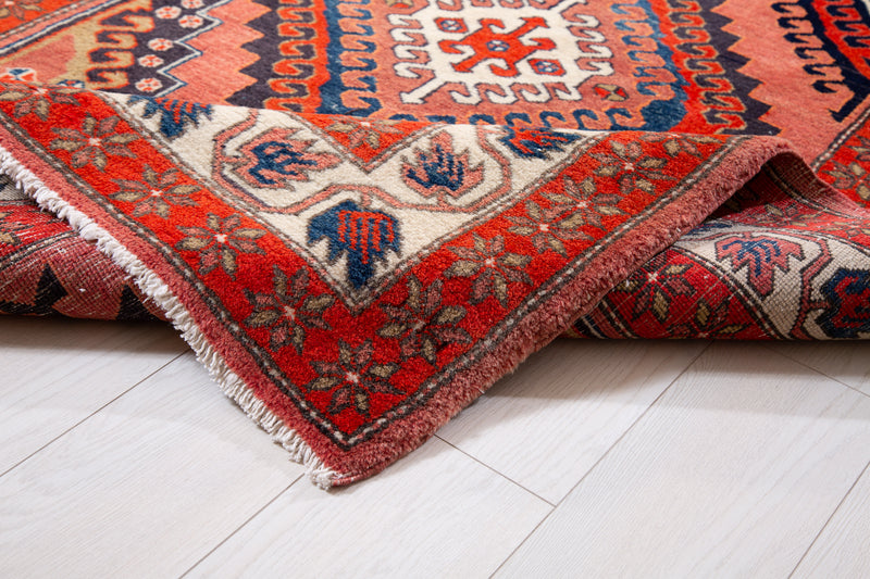  RESERVED -  10' 4" x 4' 2" Excellent Hand-Knotted Vintage Wide Runner Rug, , Boho Rug Discount by Yasi & Fara, Boho Rug Discount by Yasi & Fara