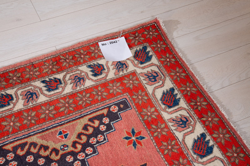  RESERVED -  10' 4" x 4' 2" Excellent Hand-Knotted Vintage Wide Runner Rug, , Boho Rug Discount by Yasi & Fara, Boho Rug Discount by Yasi & Fara
