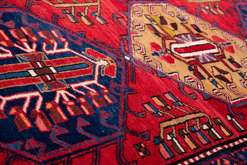  10' 9" x 3' 9" Excellent Hand-Knotted Vintage Tribal Runner Rug, , Boho Rug Discount by Yasi & Fara, Boho Rug Discount by Yasi & Fara