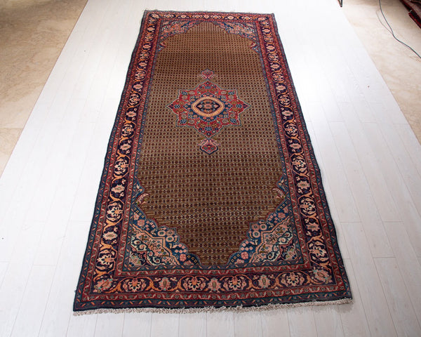  11' 1" x 5' 1" Excellent Hand-Knotted Vintage  Tribal Rug, , Boho Rug Discount by Yasi & Fara, Boho Rug Discount by Yasi & Fara