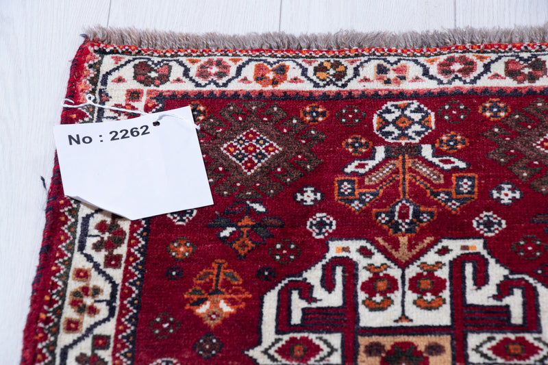  2' 3" x 1' 10" Hand-Knotted Vintage Tribal Mini Rug, , Boho Rug Discount by Yasi & Fara, Boho Rug Discount by Yasi & Fara