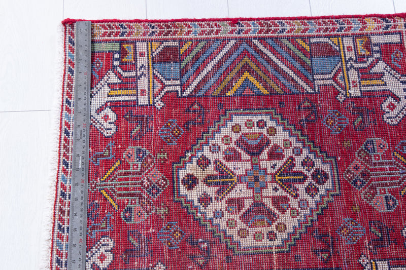  2'x 2' Pair Of Hand-Knotted Vintage Tribal Mini Rugs, , Boho Rug Discount by Yasi & Fara, Boho Rug Discount by Yasi & Fara