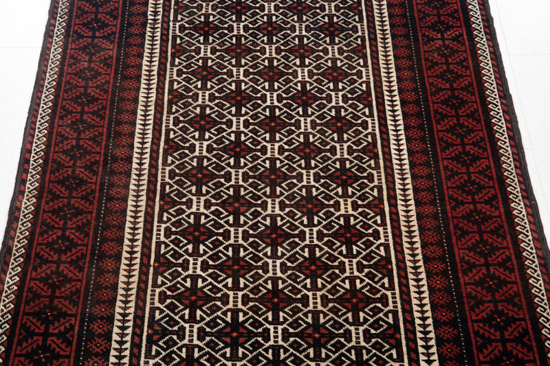 6' 7" x 3' 3" Excellent Hand-Knotted Vintage Fine Tribal Rug - Yasi & Fara 