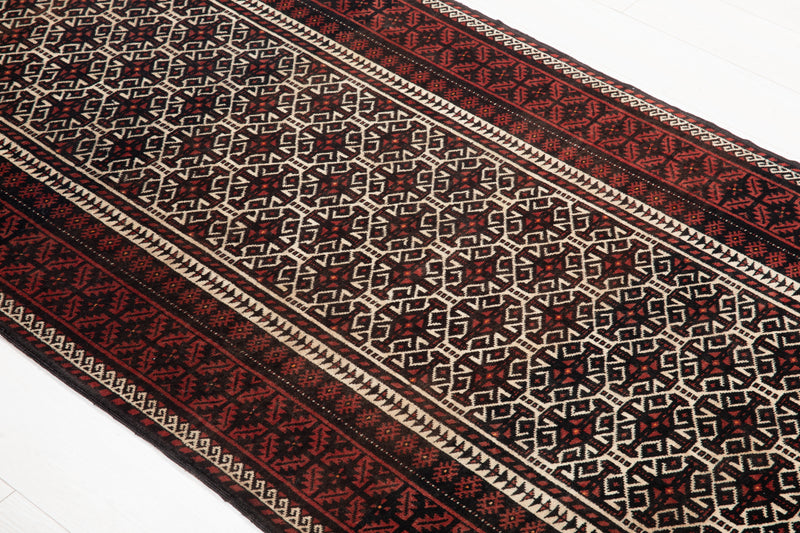 6' 7" x 3' 3" Excellent Hand-Knotted Vintage Fine Tribal Rug - Yasi & Fara 