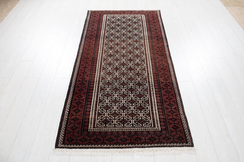 6' 7" x 3' 3" Excellent Hand-Knotted Vintage Fine Tribal Rug - Yasi & Fara 