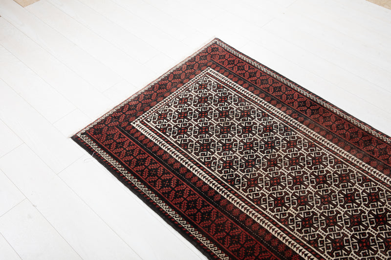 6' 7" x 3' 3" Excellent Hand-Knotted Vintage Fine Tribal Rug - Yasi & Fara 