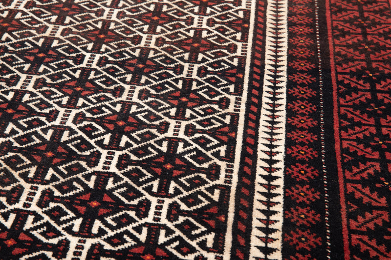 6' 7" x 3' 3" Excellent Hand-Knotted Vintage Fine Tribal Rug - Yasi & Fara 